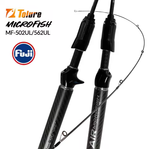 Super Lure New Microfish Series Super Light Design 2 Sections Lure Fishing Rod 1.5/1.68m Carbon Fibe