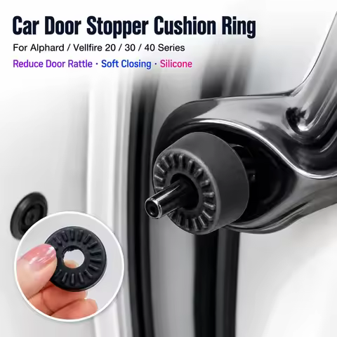 Car Door Stopper Cushion Ring for Toyota Alphard Vellfire 20 30 40 Series Silicone Shock Absorber Pa