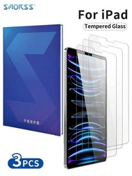 Smorss 3片平板電腦7.9吋ipad Mini4 / Ipad Mini 5,9.7吋2017/2018 Ipad Air 1/2,10.2 / 10.5吋7/8/9 / Ipad Air 3 / Ipad Pro 2019 /2020,2022 Ipad第10代（10.9英寸）,ipad Pro（11英寸）2020,ipad Air 4（10.9英寸）2020,ipad Pro 11英寸2021,防刮花高清9h硬度全覆蓋保護鋼化玻璃,適用於ipad