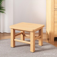 Low Stool Square Stool Living Room Small Wooden Stool Shoe Changing Stool Home Wooden Stool Coffee T
