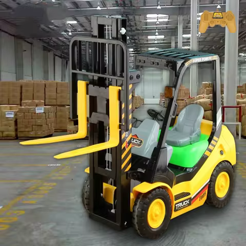 2.4G RC Forlift Truck Car 4WD 6CH Radio Controlled Fork Shovel Truck Lift Pallets Engineering Vehicl