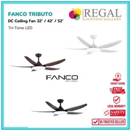 [Free Shipping] Fanco Tributo blades 46"/ 56" DC Motor Ceiling Fan  with Tri-Tone LED - Regal Lighting
