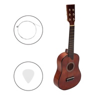 25Inch Mini Small Guitar Basswood 6 Strings Acoustic Guitar with Pick Strings for Beginner Children 