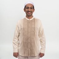 KEMEJA M231 Men's Shirt Cream Longkoko 0863A