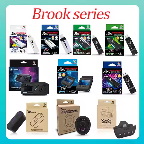 Brook Wingman Converter Full Range: XB/XE/P5/FGC/PS2 + Sniper2 KeyMouse + XOne Adapter + AR Mate + F
