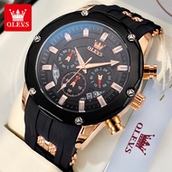 OLEVS Jam Tangan Lelaki Original G Shock Waterproof Chronograph Silicone Sport Casual Fashion Men Wa