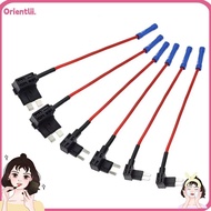 ORIENTTK Car Fuse Holder Tap, 12V/24V Mini Fuse Tap Adapter, Standard Automotive Fuse Extender