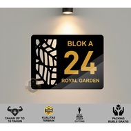 Aesthetic Acrylic House Numbers Custom Stick-Onbebass | House Number Villa Boarding House Hotel Prep