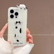Cute Black and White cat Casing for VIVO Y39 Y29S Y29 Y29S Y04 Y19S Y100 Y200 Y28S Y78 V29 Lite 5G Y