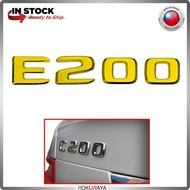 [GOLD CHROME] Mercedes Benz E200 E230 E240 E260 E280 E300 E320 Stainless Steel Rear Bonnet Back Embl