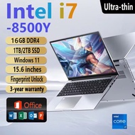 Fingerprint UnIock Notebook Windows 11 Pro 15.6 inch Laptop Computer PC Gamer Intel Core i7 8500Y Of
