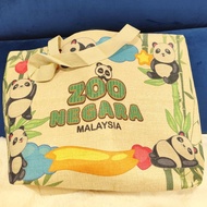panda zoo negara Malaysia knit bag
