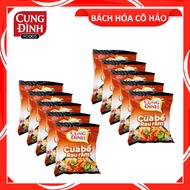 COMBO 10 GÓI MÌ KHOAI TÂY HƯƠNG VỊ CUA BỂ RAU RĂM CRAB AND LAKSA FLAVOUR INSTANT NOODLES CUNG ĐÌNH