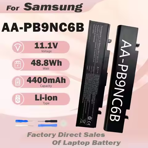 AA-PB9NC6B AA-PB9NS6B Laptop Battery for Samsung R428 R528 R460 R580 RV508 PL9NC6W NP350V5C 355V5C N