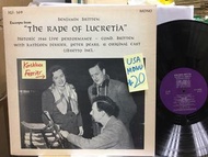 LP classical : Benjamin Britten conducts Benjamin Britten  - The Rape of Lucretia, US pressing 黑膠唱片 / Kathleen Ferrier (contralto)