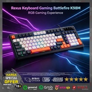 Gaming Keyboard RGB Keyboard/ Rexus K98M 98-Key USB PC Durable ABS Membrane/