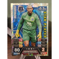 STAR PLAYER Card Tim Howard Topps Match Attax 2013/2014 (Everton) (13/14)
