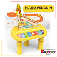 MAINAN ANAK PIANO SELUNCUR TANGGA Bebek Penguin Track Balap Mainan Edukasi Musik Bayi Laki Laki Pere