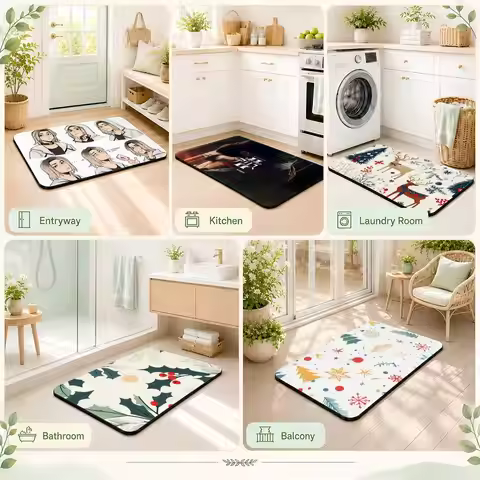 Loom I-Imagine Dragons band Floor Mat Diatomite Quick Dry Mat Absorbent & Non Slip for Bathroom & En
