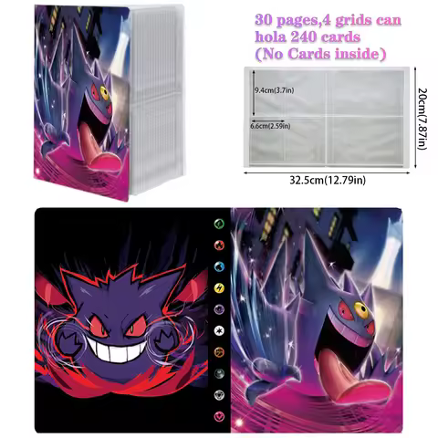 New Charizard Holder Binder Collections Folder Anime Card Protector Notebook for Pokemon Album 240Pc