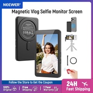NEEWER 4" Magnetic Vlog Selfie Monitor Screen Back Camera Monitor with Remote 4K 120fps Wired Record