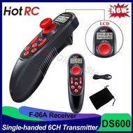 HOTRC Ds-600 Ds600 2.4Ghz FHSS Radio System PWM Remote Controller GFSK 6Ch LCD Transmitter Na May R
