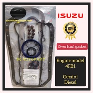 ISUZU GEMINI DIESEL 4FB1 ENGINE TOP OR FULL OVERHAUL GASKET SET (METAL HEAD )