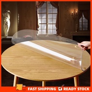 READY STOCK 2.0mm Thickness Transparent PVC Table Mat Alas Meja plastik tebal Round Coffee table mat