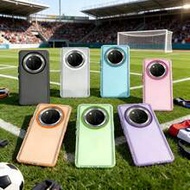 เคสโทรศัพท์กันกระแทกสีทึบด้านโปร่งแสงเสริมขอบกันกระแทกแฟชั่นทนทานกันน้ำกันรอยขีดข่วนเข้ากันได้กับ IP