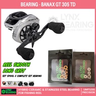Lynx Bearing Banax GT 305L Fishing spool reel | Stainless / Hybrid Ceramic / Full Ceramic bearings