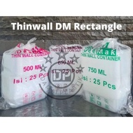 FK1 Thinwall Dm 500Ml 650Ml 750Ml 1000Ml Kotak Food Container Launch