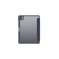 iPad Pro 11" M5 M4 [Titan Pro] 平板保護殼 防刮透明背板 編織尼龍前蓋 多角度Y摺支架 內置Pencil收納 精準開孔位 防撞防刮花 藍色