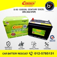 [ Installation Provided ] 130D26L | S95 EFB | CENTURY EXCEL MF ] Car Battery Bateri Kereta | serena lexus vellfire