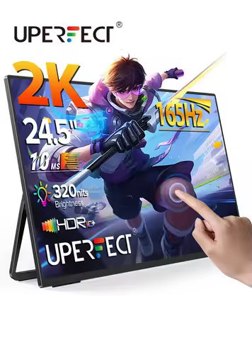 UPERFECT UMax 24 2K Touchscreen Portable Desktop Monitor 24.5” 165Hz Wall Mounted IPS Computer Gamin