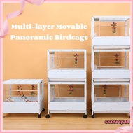 Bird Cage Bird Villa Panoramic Bird Cage Transparent Bird Cage Parrot Cage Waterproof Breeding Bird 