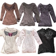 THRIFTED Whimsical, Whimsigoth , Grunge, Twilight, Coquette Inspo Top