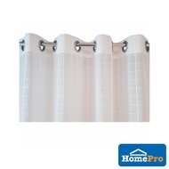 Homepro HLS Classic Jacquard Sheer Curtain Scott Langsir W150xH250CM White