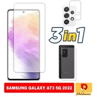3 INC PACKAGE 1 Tempered Glass SAMSUNG A73 5G 2022 Anti-Scratch Clear Glass