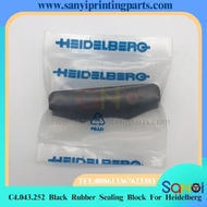 73x25MM C6.043.252 C4.043.252 Black Rubber Sealing Block For Heidelberg Printing Machine Parts