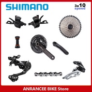 SHIMANO M6000กลุ่มเซ็ท3X10 Speed MTB MT500 170มม. 40-30-22T Crankset M6000 Derailleur หลังเปลี่ยนเกี