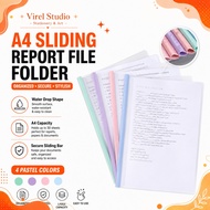 VS A4 Sliding Report File Folder / File Holder / Organizer / Report Cover / Slide Binder File / Slot