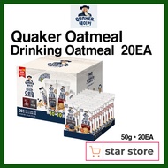 [Quaker]Drinking Oatmeal(Bag Packaging)50g x 20EA[Oat grain / Oat Grain  / Oat Protein  / Oat Black 
