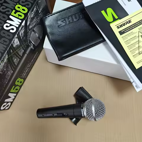 New For Shure SM58S Dynamic Vocal Microphone with OnOff