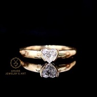 Nice精緻新品💎💗！GIA Diamond Ring!  30份心型GIA鑽石戒指💍，歐美設計感！ GIA白閃G色，單戴疊戴nice，18K金材質，只售5780HKD✨💎