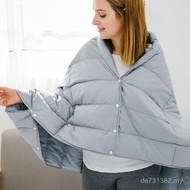 Storage Storage Multifunctional White Velvet Quilt Core Shawl Blanket Foldable Keeping Warm Four Sea