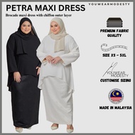 YouWearModesty Petra Jubah muslimah dress plus size baju raya plus size 2024