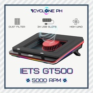 【 Free shipping 】 IETS GT500 Cooling Pad for 13-17 inch Laptop Cooler w/RGB Light | IETS GT300/S Successor