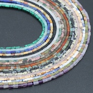 Taiwan Shipping-KS--1111-Natural Crystal Agate Stone 2X4mm Cube Beaded Diy Bracelet Necklace Earring