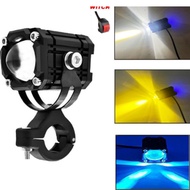 PROMO Lampu Tembak Laser Led Mini 2 Warna Super Terang - Lampu Tembak Sorot Foglamp D2 Dual Color La