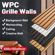 WPC Wall Panel Fluted Wall Sticker Decoration Grille Board Wall Board 65*16cm